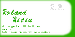 roland mitiu business card